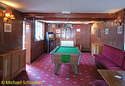 Pool room to rear of right hand bar.  by Michael Schouten. Published on 